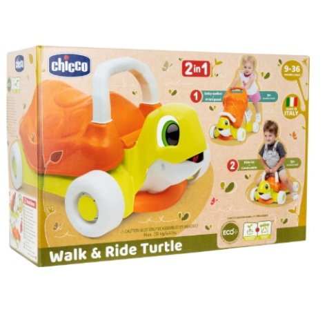 CHICCO WALK & RIDE TURTLE , Tartaruga primi passi 2in1