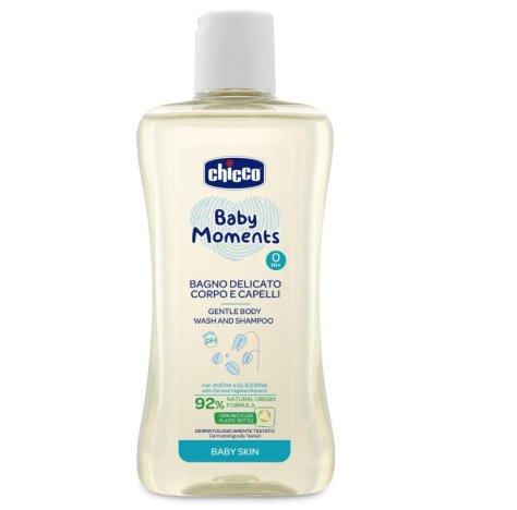 CHICCO BABY MOMENTS - BAGNO DELICATO  CORPO E CAPELLI 0+ MESI , 200 ML