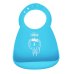 CHICCO EASY ROLL BIB - BAVAGLINO IN SILICONE CON TASCA AZZURRO 