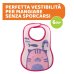 CHICCO EASY MEAL BIB - BAVAGLINI ROSA 6+ MESI , 2PEZZI 