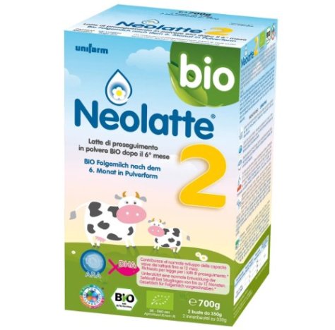 NEOLATTE 2 BIO - LATTE DI PROSEGUIMENTIO  PER LATTANTI IN POLVERE  700 GR , 6+MESI