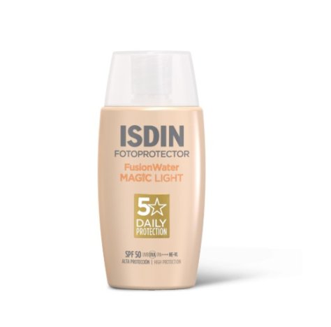 ISDIN FOTOPROTECTOR FUSION WATER MAGIC - PROTEZIONE SOLARE VISO COLORATA , Light SPF50+ 
