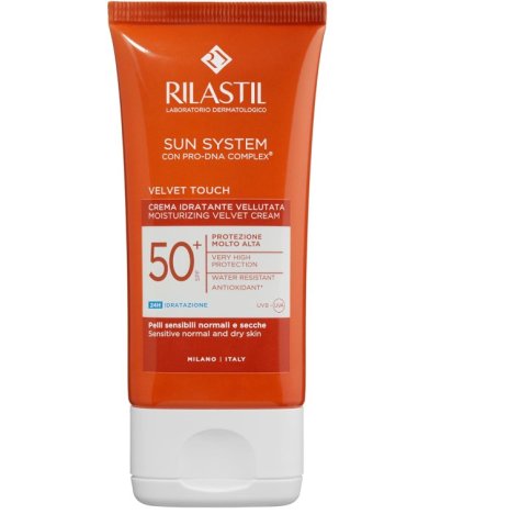 RILASTIL SUN SYSTEM VELVET TOUCH - CREMA VELLUTATA IDRATANTE VISO SPF50+ RILASTIL SUN SYSTEM VELVET TOUCH - CREMA VELLUTATA IDRATANTE VISO SPF50+