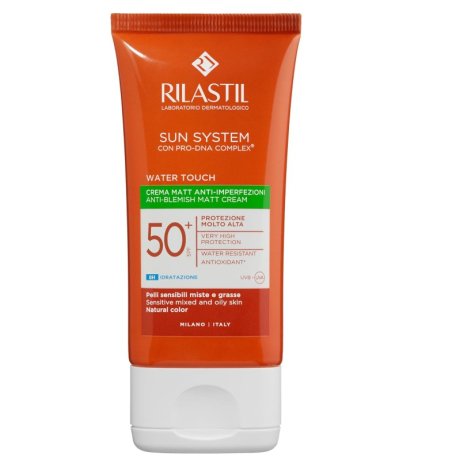 RILASTIL SUN SYSTEM WATER TOUCH SPF50+ - CREMA PROTEZIONE SOLARE VISO ANTI IMPERFEZIONI 