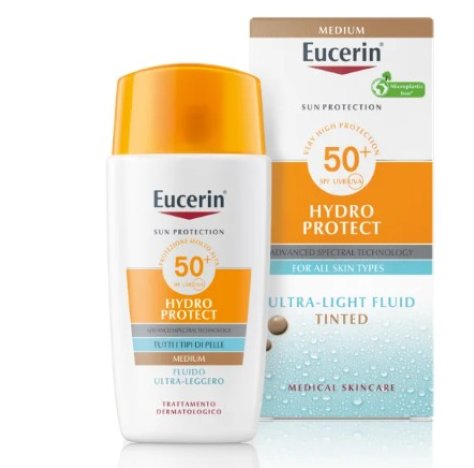 EUCERIN HYDRO PROTECT SPF50+ - FLUIDO VISO ULTRA-LEGGERO COLORATO