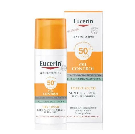 EUCERIN OIL CONTROL SPF50+ - PROTEZIONE SOLARE VISO GEL CREMA PELLE TENDENZA ACNEICA 