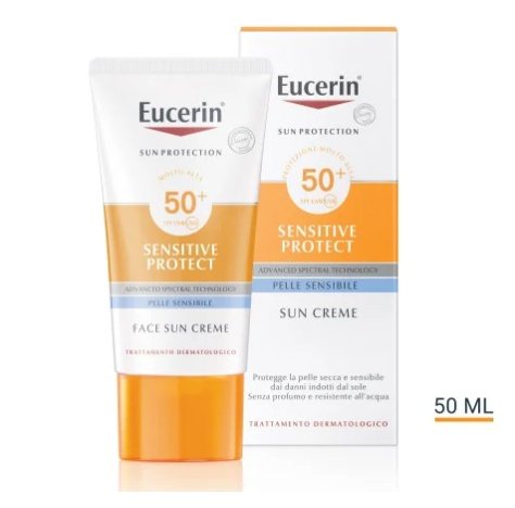 EUCERIN SENSITIVE PROTECT SPF50+ - PROTEZIONE SOLARE VISO PER PELLE SECCA E SENSIBILE 