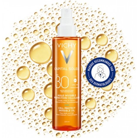 VICHY CAPITAL SOLEIL SPF30+ - OLIO SPRAY NVISIBILE CORPO CAPELLI VISO 200ML VICHY CAPITAL SOLEIL SPF30+ - OLIO SPRAY NVISIBILE CORPO CAPELLI VISO 200ML
