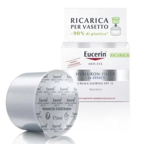 EUCERIN HYALURON FILLER 3X EFFECT - RICARICA CREMA VISO GIORNO SPF15 