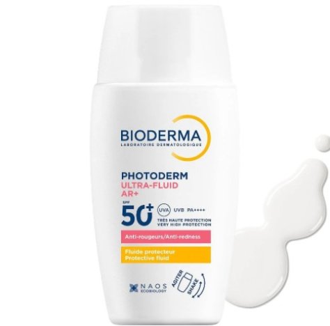 BIODERMA PHOTODERM ULTRA FLUID AR SPF50+ - FLUIDO VISO ANTIROSSORI 