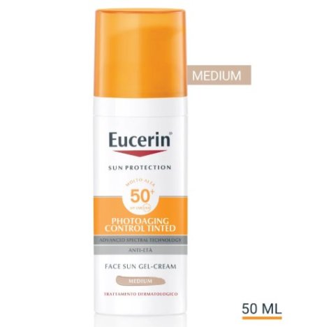 EUCERIN PHOTOAGING CONTROL SPF50+ - PROTEZIONE VISO SOLARE ANTI ETÀ ,MEDIUM 