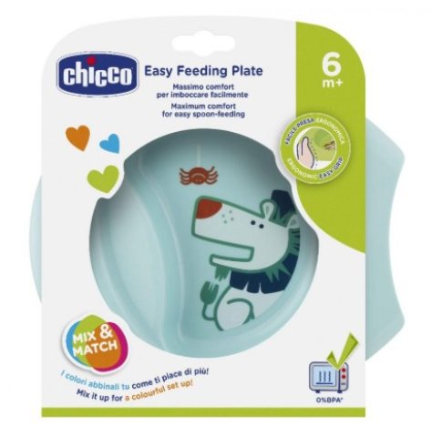 CHICCO EASY FEEDING PLATE - PIATTINO PRIME PAPPE 6+ M CHICCO EASY FEEDING PLATE - PIATTINO PRIME PAPPE 6+ M