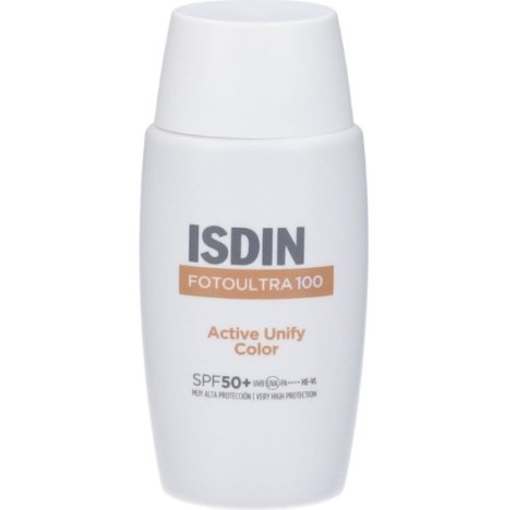 ISDIN FOTOULTRA 100 ACTIVE UNIY - Fotoprotettore viso con azione depigmentante che uniforma l’incarnato COLORATA