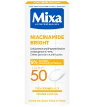 MIXA NIACINAMIDE BRIGHT- Crema protettiva anti macchie spf50+ MIXA NIACINAMIDE BRIGHT- Crema protettiva anti macchie spf50+