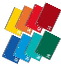 ONE COLOR - QUADERNO SPIRALE FORMATO A5 , Quadretti 5MM