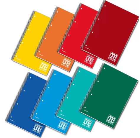 ONE COLOR - QUADERNO SPIRALE FORMATO A5 , Quadretti 5MM