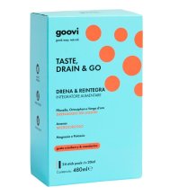GOOVI TASTE DRAIN & GO DRENA E REINTEGRA - DRENANTE con Magnesio e Potassio , CRANBERRY E MANDARINO 24 STICK 