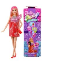BARBIE PARTY UNBOXED - Bambola con tanti accessori a sorpresa 