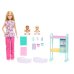 BARBIE CARRIERA PEDIATRA - BAMBOLA + 2 BEBÈ + ACCESSORI 