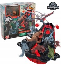 JURASSIC WORLD SHAKY VOLCANO - VULCANO CON 8 DINOSAURI 