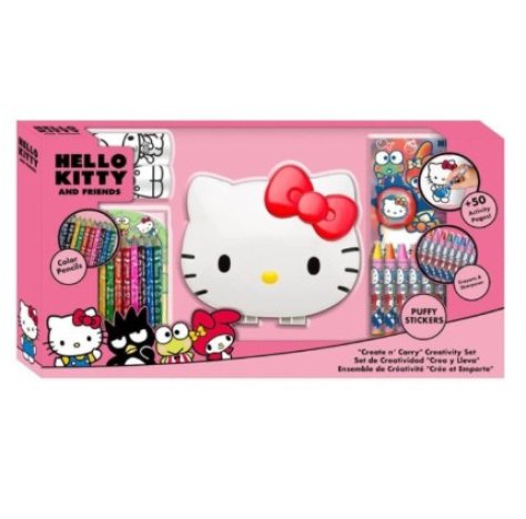 HELLO KITTY - SET CREATIVO CON COLORI + PORTA OGGETTI HELLO KITTY - SET CREATIVO CON COLORI + PORTA OGGETTI