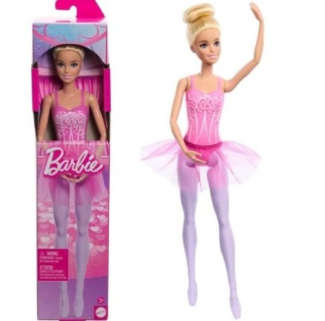 BARBIE BALLERINA -  Bambola con Abito da Danza Rosa 