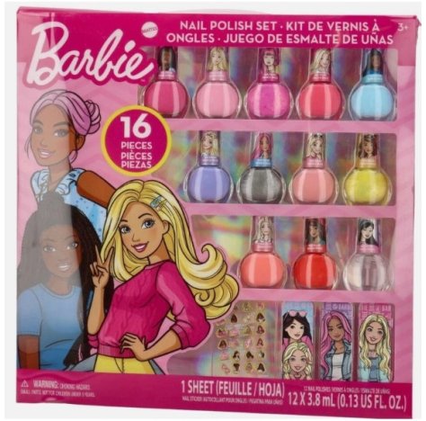 BARBIE - SET NAIL POLISH 16 Smalti colorati 