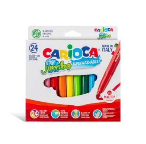 CARIOCA JUMBO - PENNARELLI MAXI 24 COLORI CARIOCA JUMBO - PENNARELLI MAXI 24 COLORI
