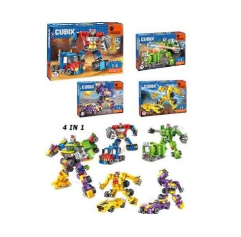 GLOBO - CUBIX COSTRUZIONI TRAXIFIGURE 2IN1 GLOBO - CUBIX COSTRUZIONI TRAXIFIGURE 2IN1