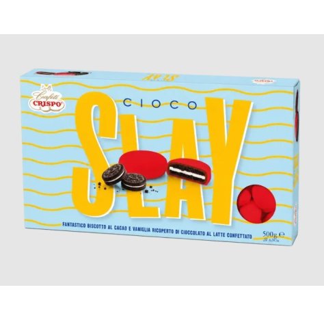 CRISPO CIOCO SLAY ROSSO - biscotto al cacao e vaniglia 500GR 