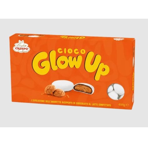 CRISPO CIOCO GLOW UP - Amaretto ricoperto di cioccolato al latte confettato 400GR CRISPO CIOCO GLOW UP - Amaretto ricoperto di cioccolato al latte confettato 400GR