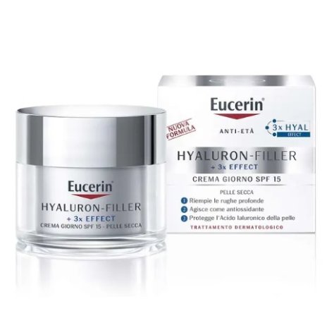EUCERIN HYALURON FILLER 3X EFFECT -  CREMA VISO PELLI SECCHE GIORNO SPF15 50ML 