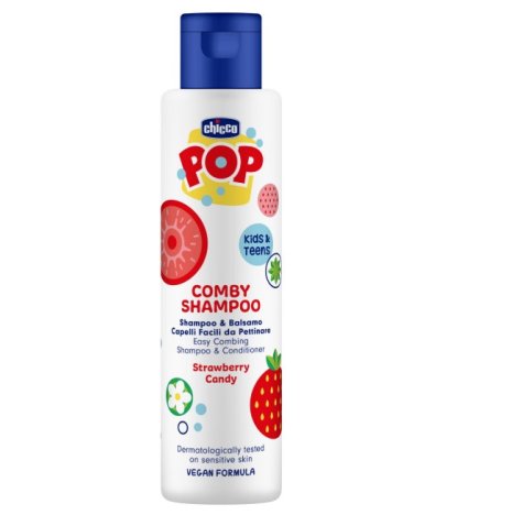 CHICCO POP COMBY SHAMPOO - SHAMPOO E BALSAMO , Strawberry Candy 250ML CHICCO POP COMBY SHAMPOO - SHAMPOO E BALSAMO , Strawberry Candy 250ML