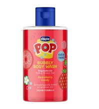 CHICCO POP BUBBLY BODY WASH - BAGNODOCCIA PROFUMATO  STRAWBERRY CANDY 300ML 