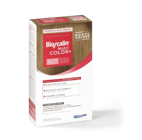 BIOSCALIN NUTRI COLOR + - TINTURA CAPELLI SENZA AMMONIACA , 8,01 BIONDO CHIARO FREDDO BIOSCALIN NUTRI COLOR + - TINTURA CAPELLI SENZA AMMONIACA , 8,01 BIONDO CHIARO FREDDO