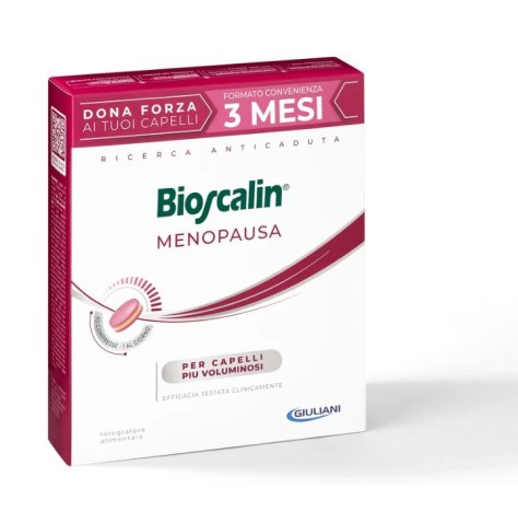 BIOSCALIN MENOPAUSA - TRATTAMENTO ANTICADUTA PER CAPELLI PIÙ VOLUMINOSI , 90 COMPRESSE BIOSCALIN MENOPAUSA - TRATTAMENTO ANTICADUTA PER CAPELLI PIÙ VOLUMINOSI , 90 COMPRESSE