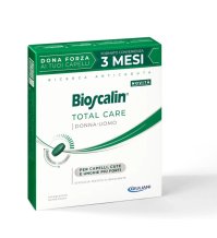 BIOSCALIN TOTAL CARE UOMO DONNA  - TRATTAMENTO PER CAPELLI E UNGHIE PIÙ FORTI 90 COMPRESSE 