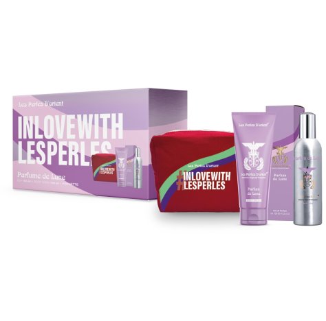 CONFEZIONE LES PERLES D'ORIENT PARFUM DE LUNE + BODY WOSH + BEAUTY CASE  