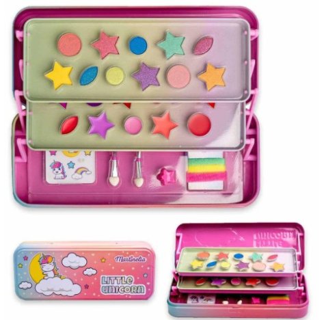 MARTINELIA LITTLE UNICORNO TIN CASE - COFANETTO MAKE-UP BAMBINE 