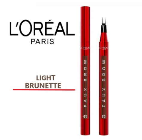 L'OREAL PARIS FAUX BROW - Penna Sopracciglia Tenuta Fino a 48H Light Brunette 