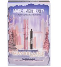 CONFEZIONE REGALO MAKE-UP IN THE CITY DI MAYBELLINE NEW YORK CON MASCARA SKY HIGH + MINI MATITA OCCHI TATTOO LINER GEL PENCIL BLACK