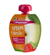 PLASMON SPREMI E GUSTA - FRUTTA DA BERE MELA FRAGOLA , 100 GR 