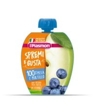 PLASMON SPREMI E GUSTA - FRUTTA DA BERE MELA E MIRTILLO 100% 100GR