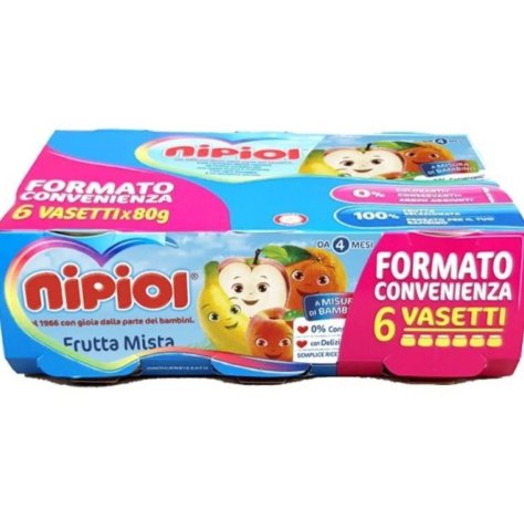 NIPIOL OMOGENIZZATO FURTTA MISTA 4+ MESI ( 6X80GR ) NIPIOL OMOGENIZZATO FURTTA MISTA 4+ MESI ( 6X80GR )