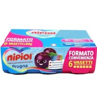 NIPIOL - OMOGENIZZATO ALLA FRUTTA , PRUGNA 4+ MESI ( 6X80 GR )