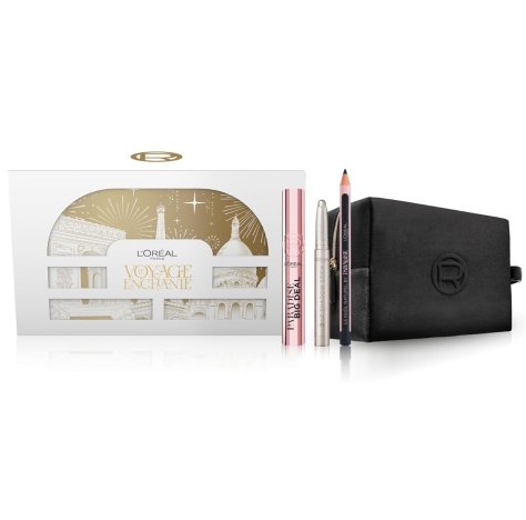 L'OREAL PARIS LE VOYAGE ENCHANTE  - Set Regalo Natale  Mascara Big Deal + Matita Occhi Nera Paradise Le Khol +  Stick Ombretto 100 + Pochette  L'OREAL PARIS LE VOYAGE ENCHANTE  - Set Regalo Natale  Mascara Big Deal + Matita Occhi Nera Paradise Le Khol +  Stick Ombretto 100 + Pochette