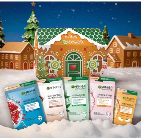 GARNIER COFANETTO NATALE CASA PAN DI ZENZERO - MASCHERE VISO HYDRA BOMB GARNIER COFANETTO NATALE CASA PAN DI ZENZERO - MASCHERE VISO HYDRA BOMB