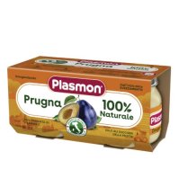 PLASMON - OMOGENIZZATO DI FRUTTA PRUGNA 4+MESI 2X80GR 