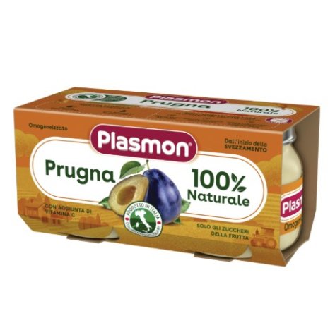 PLASMON - OMOGENIZZATO DI FRUTTA PRUGNA 4+MESI 2X80GR 