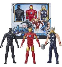 MARVEL - AVENGERS TITAN HERO SERIES , Black Panther Iron Man Tor 